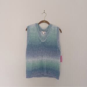 Riley & Rae Blue Ombre Sweater Vest NWT